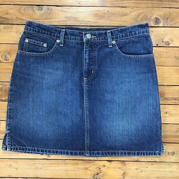 ROXY Quicksliver jeans denim mini skirt western style size 9 100% cotton denim - Picture 10 of 10